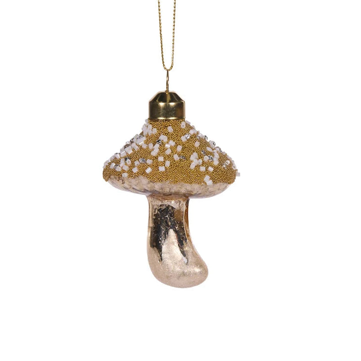 Bronze Hanging Mushroom Ornament