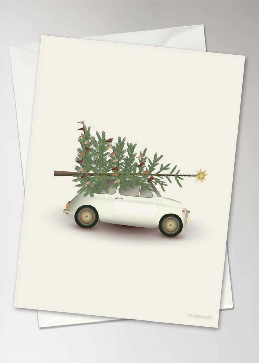 Christmas Tree & Little Car Card
