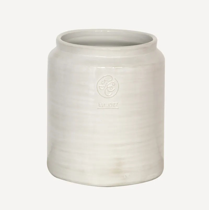 White Ceramic Utensil Holder