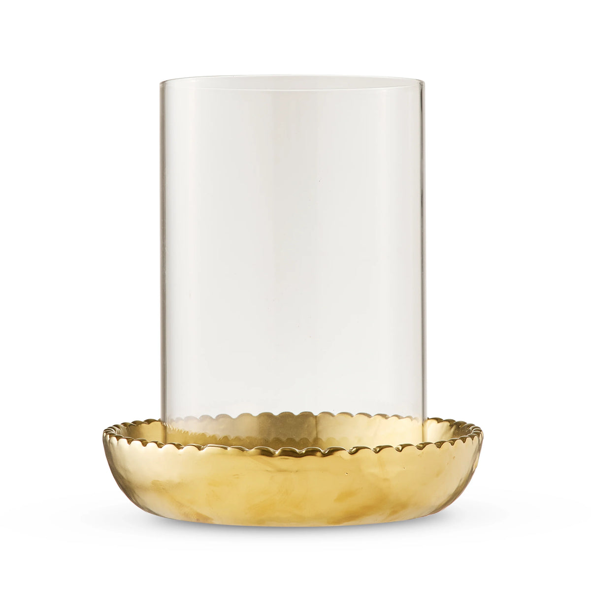 Gold Hurricane Candle Holder Large