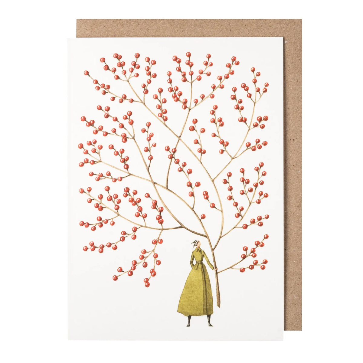 Laura Stoddart Red Berries Greeting Card