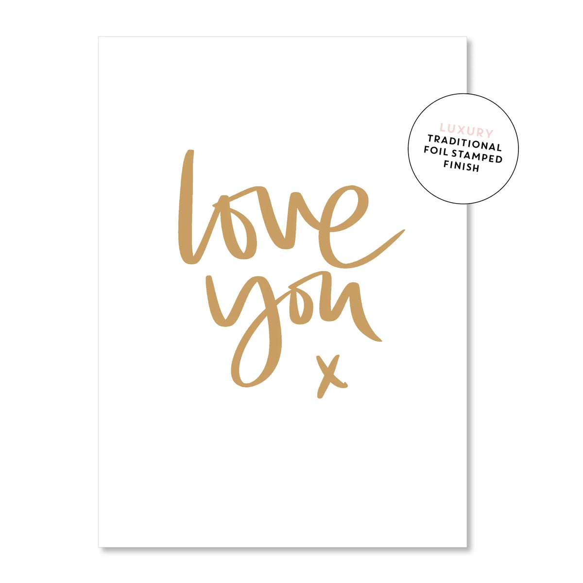 Love You X Greeting Card
