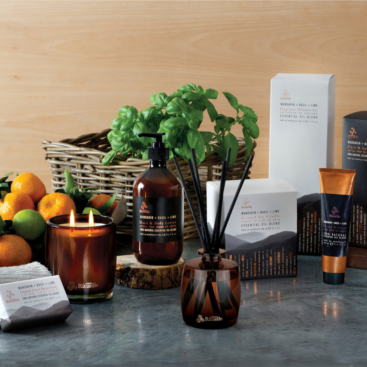 Mandarin, Basil + Lime Hand Cream