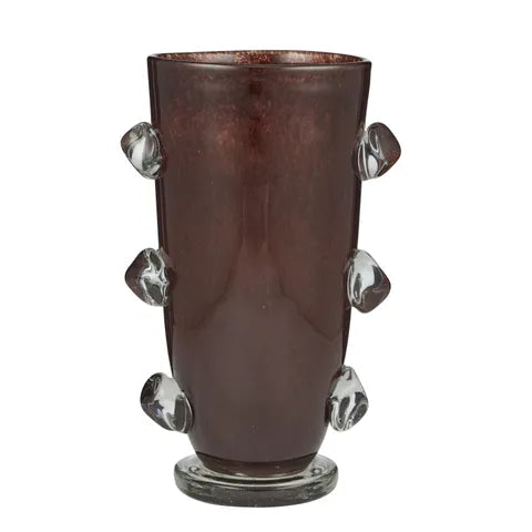 Marshall Glass Vase Claret