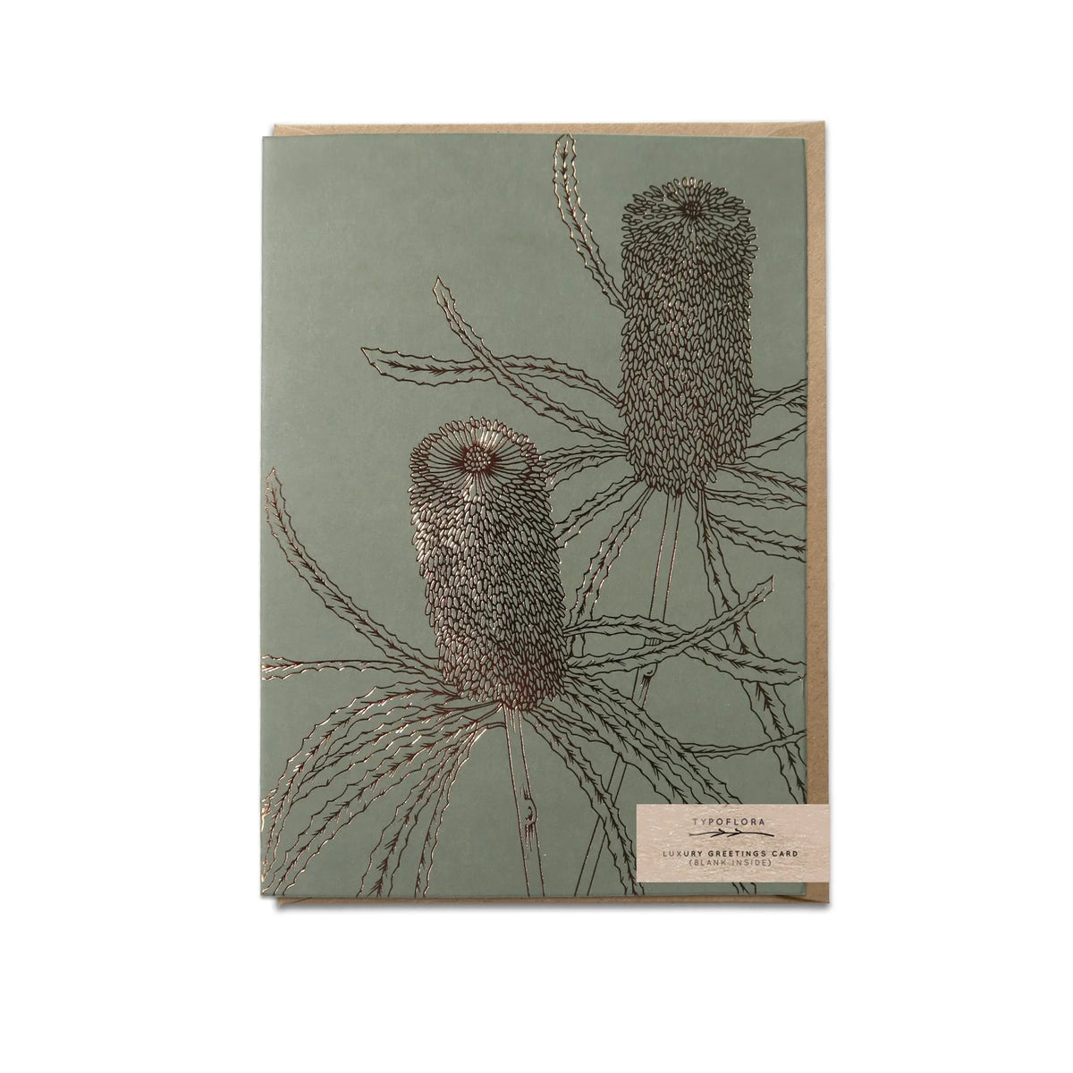 Moss Banksia Greeting Card