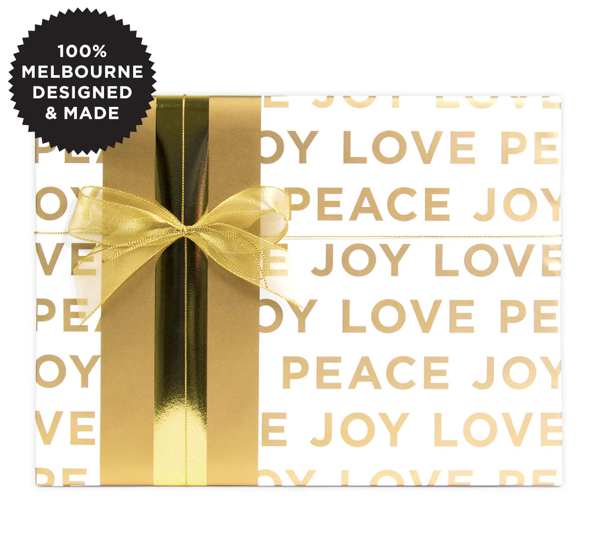 Peace Love Joy Wrapping Paper Roll