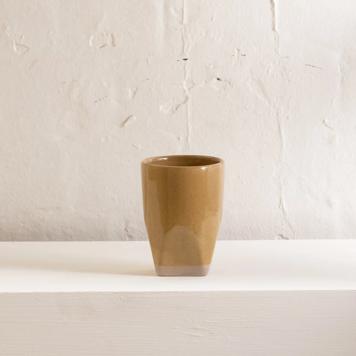 Sander Faceted Tumbler Mustard