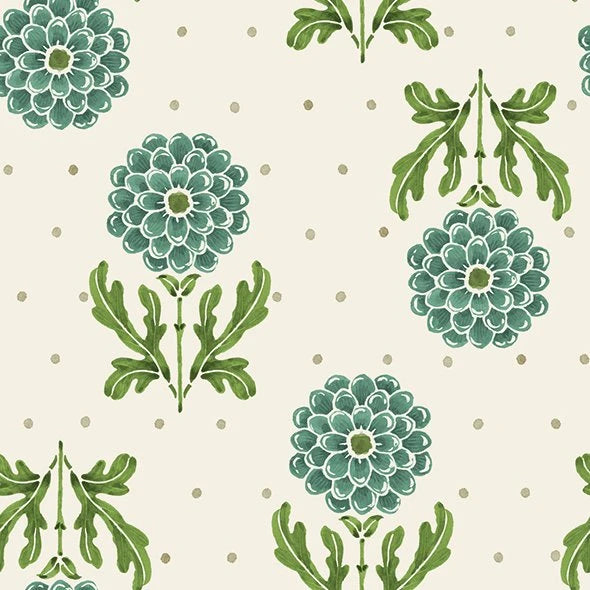 Simple Flower Eucalyptus Luncheon Napkins