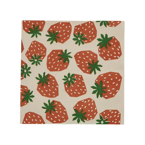Strawberries Luncheon Napkins