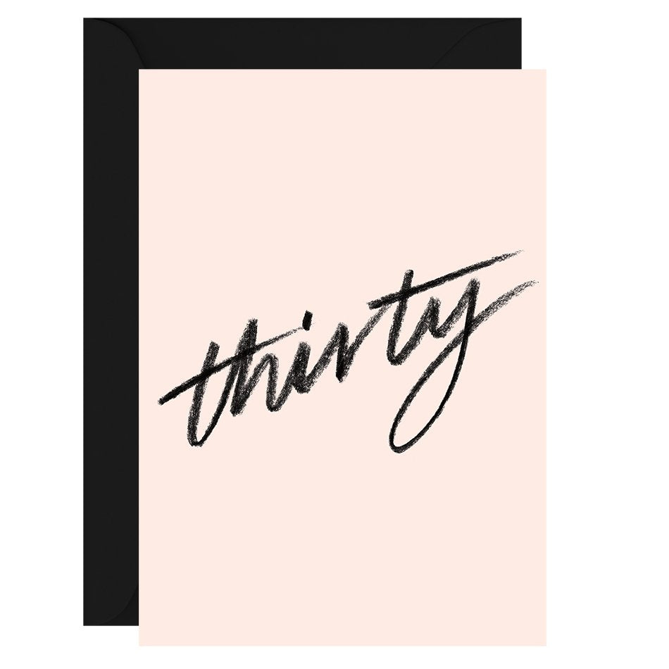 Thirty Greeting Card