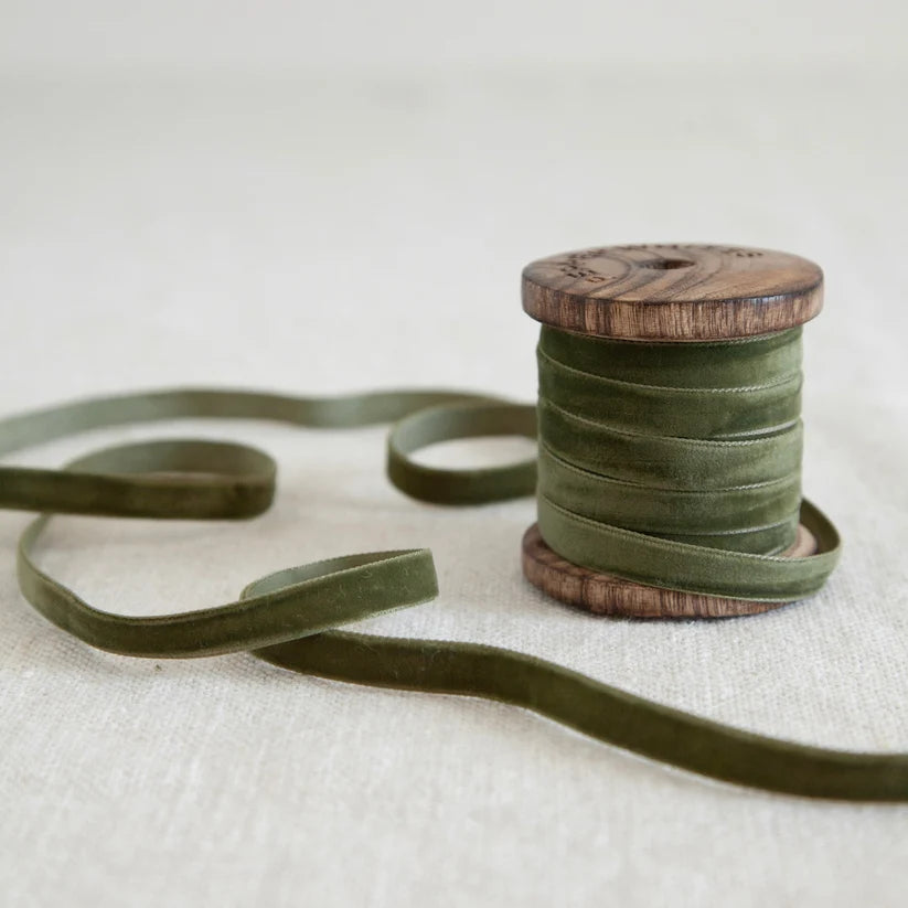 Velvet Ribbon Winter Green