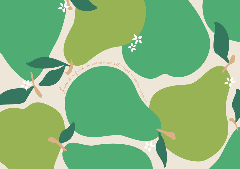 Paper Placemats - The Harvest Collection Pears