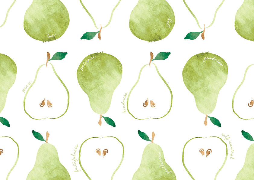 Paper Placemats - The Harvest Collection Pears