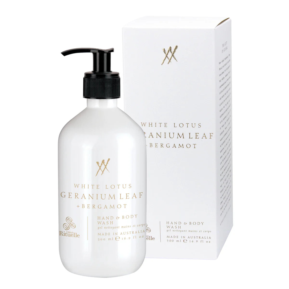 White Lotus, Geranium Leaf, Bergamot Hand & Body Wash