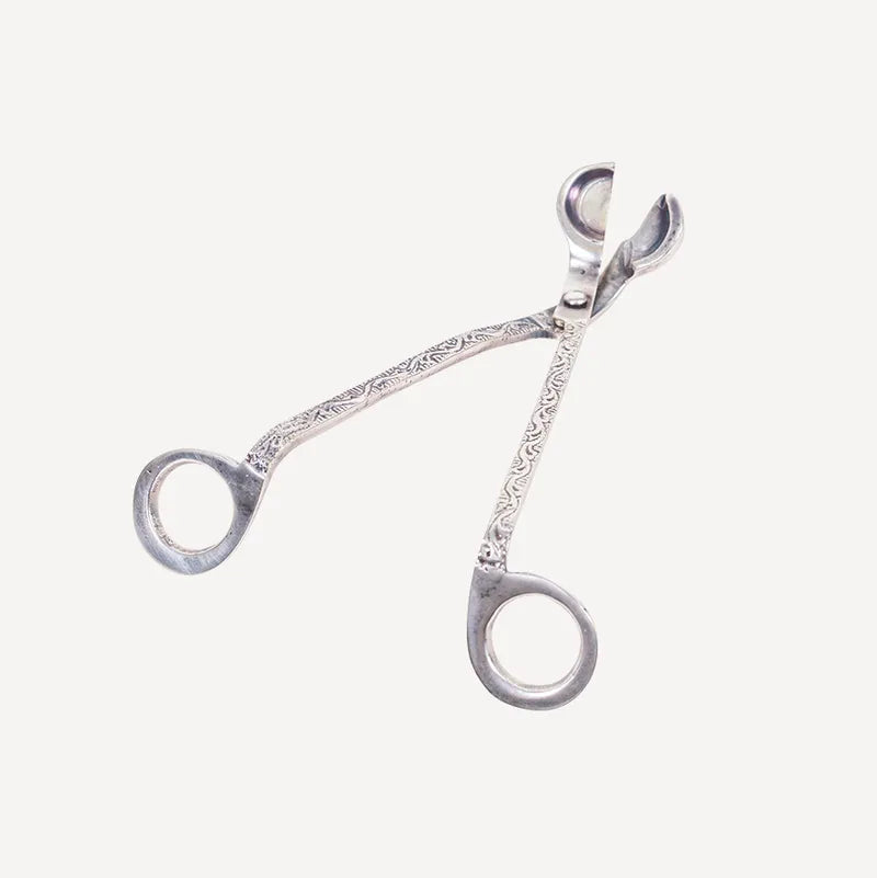 Antique silver wick trimmer