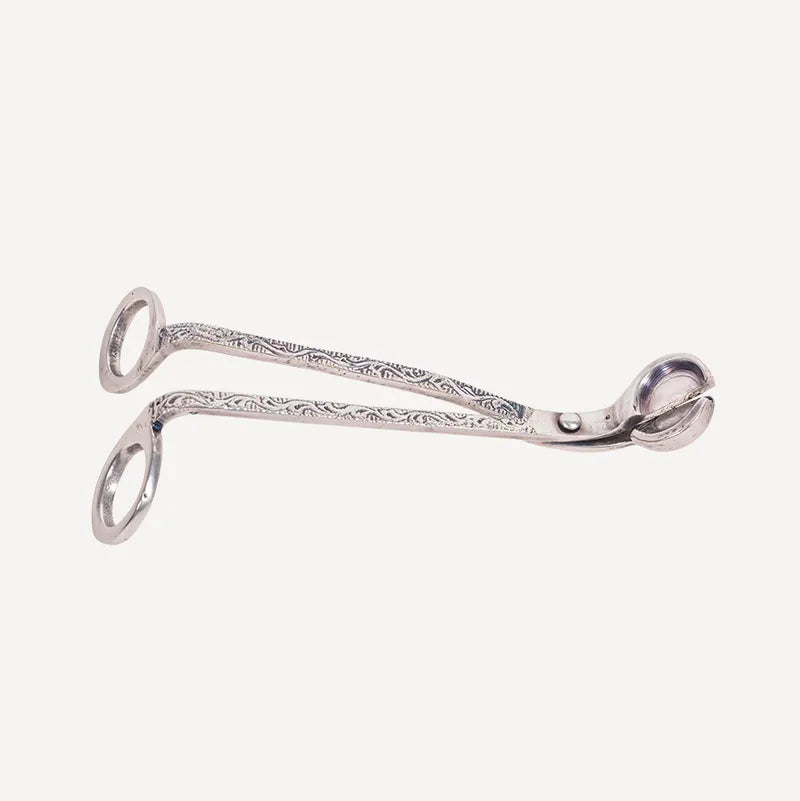 Antique silver wick trimmer