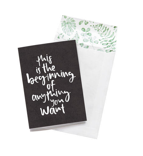 This is the beginning ... Greeting Card