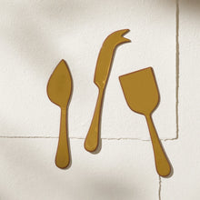 Alder Enamel Cheese Set Olive
