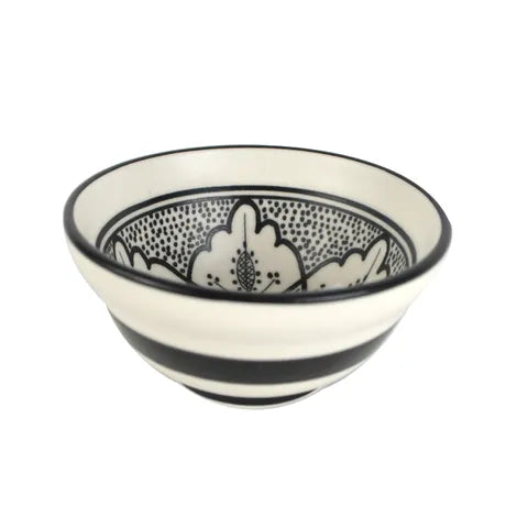 Aleah Ceramic Bowl - Black & White