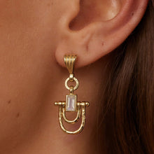Allegra Moonstone Gold Earrings