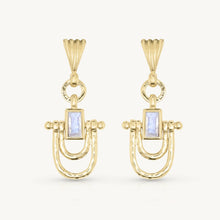 Allegra Moonstone Gold Earrings