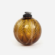 Amina Glass Bauble Amber/Gold