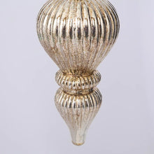 Antiqued Glass Hanging Finial Large