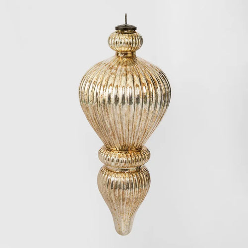 Antiqued Glass Hanging Finial Extra Large