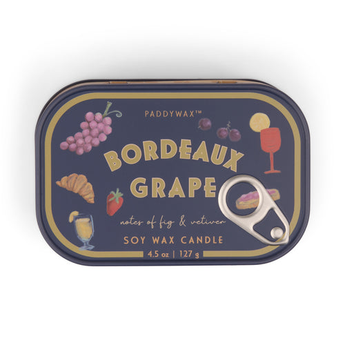 Bordeaux Grapes Bistro Tin