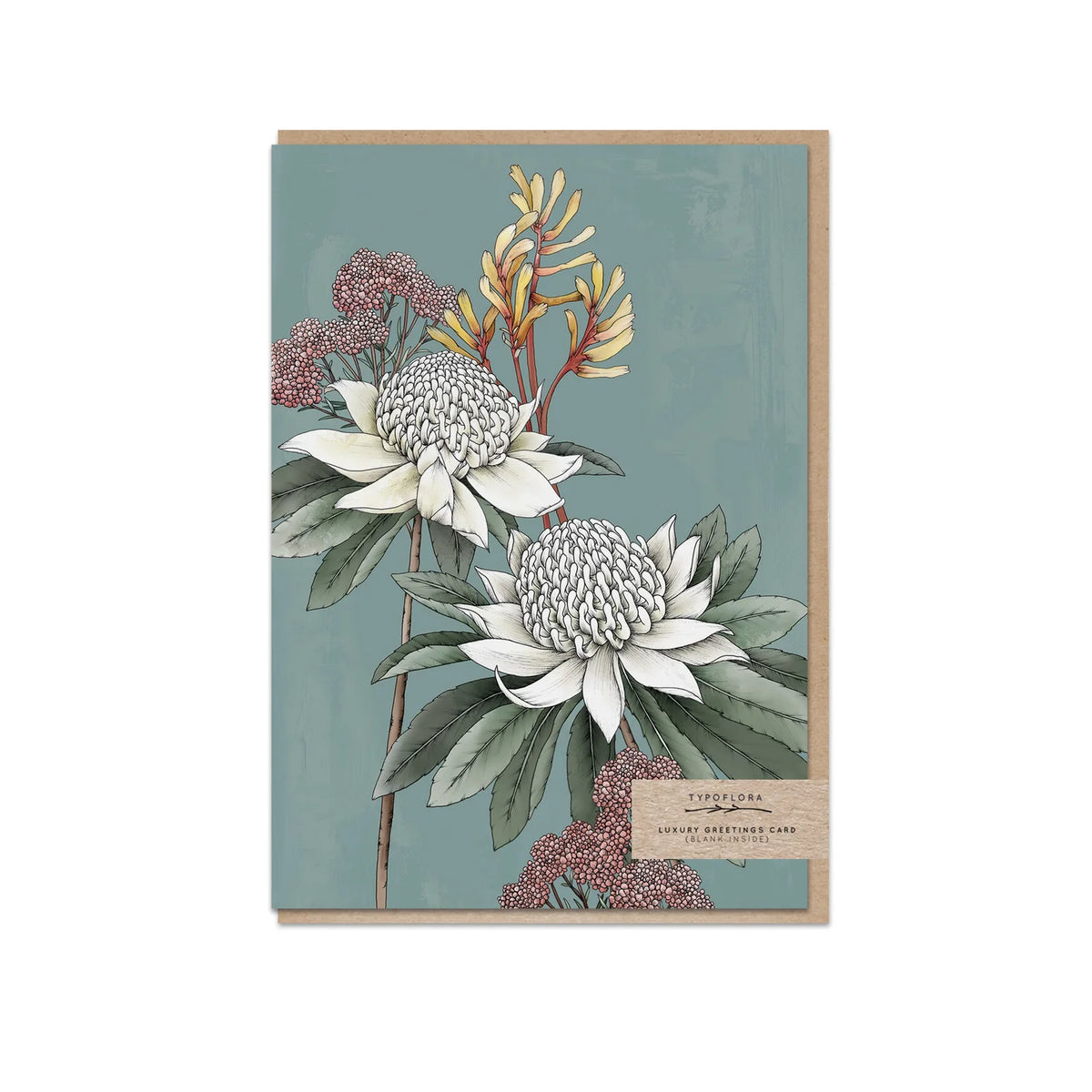 Waratah Greeting Card