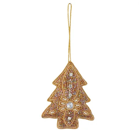 Beaded Christmas Tree Decoration