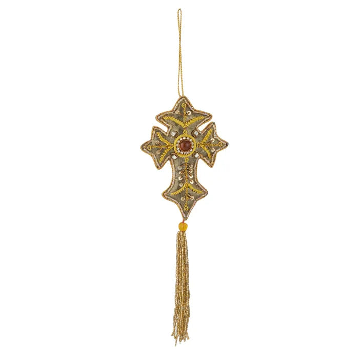 Beaded Cross Hanging Decoration