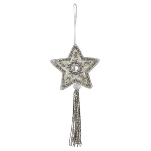 Beaded Star Ornament with Tassel