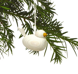 Nordic Bird with hanging cord (white)