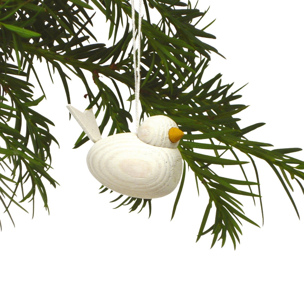 Nordic Bird with hanging cord (white)