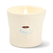 Cappuccino Bistro Ceramic Candle