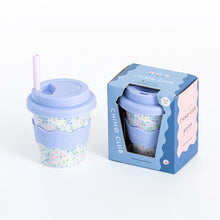 Blue Flowers Babychino Cup