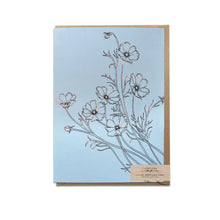 Blue Cosmos Greeting Card