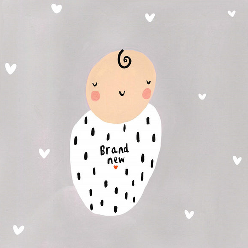 Brand New Baby Greeting Card