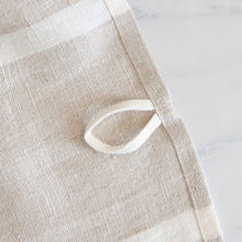 Striped Linen Tea Towel Biscuit