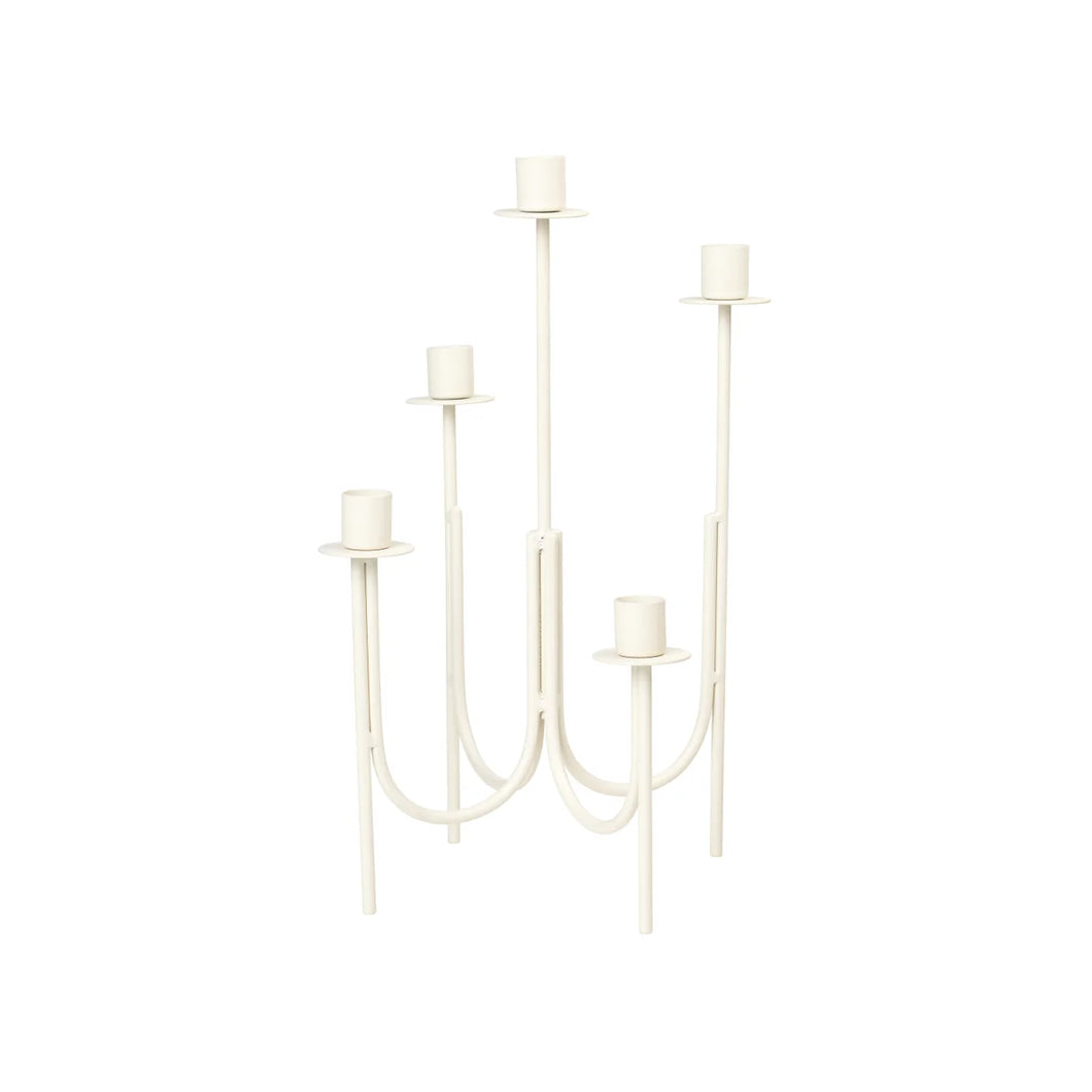 Broste Farri Candlestick Holder Warm Grey