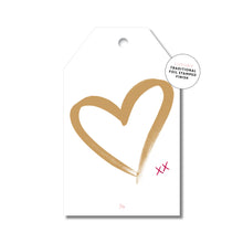 Brushed Heart Gift Tag