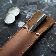 Bottle Opener + Leather Sleeve