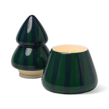 Cabana Striped Christmas Tree Candle Balsam Fir