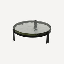 Glass and metal candle plate