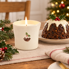 Bistro Ceramic Candle Christmas Pudding