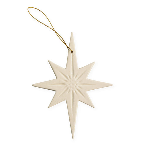 Christmas Star Hanging Decoration White