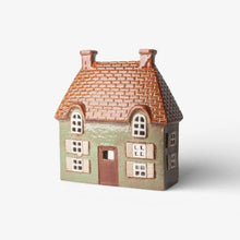 ceramic tea light candle holder cottage