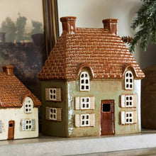 ceramic tea light candle holder cottage