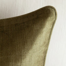 Crushed Velvet Cushion - Kingston Green